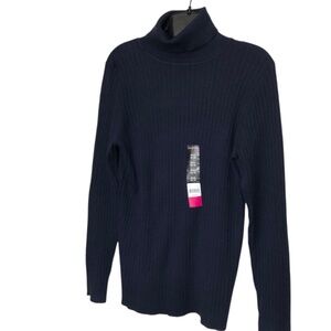 GEORGE Ladies Long Sleeve Ribbed Knit Turtleneck Sweater Size XL